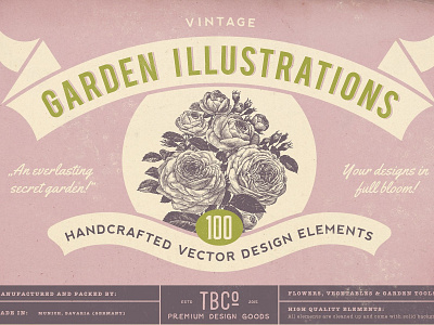 100 Vintage Garden Illustrations animals autumn design design elements floral flowers garden garden illustrations graphic assets handcrafted handcrafted vector illustration illustrations retro roses spring vector vector design elements vintage vintage garden illustrations