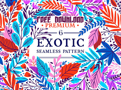 Free Premium Download - 6 Exotic patterns design exotic exotic patterns free download gift wrapping paper illustration invitation cards pattern fills patterns picture frames scrapbooking seamless pattern seamless patterns surface textures textiles vector wallpapers web page backgrounds