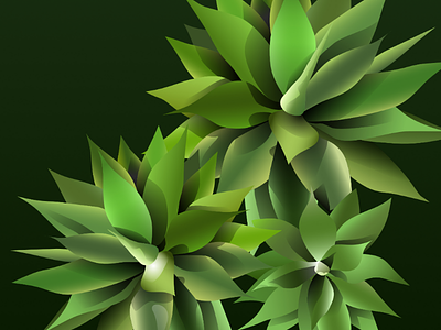 Green plant made in affinity realistic vectors vector art vector drawing vector plants