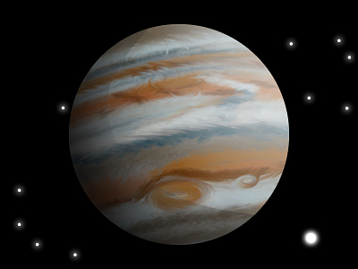 Jupiter affinity designer jupiter jupiter satellites planet space space drawing vector drawing