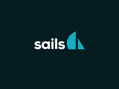 Sails Branding app branding development framework logo metro mvc nexa node.js realtime sails sails.js swatch treatment typography