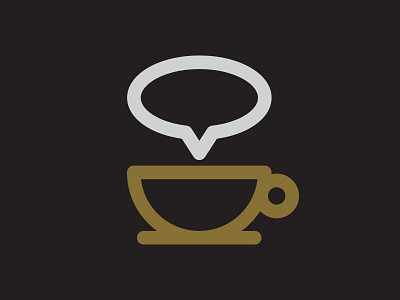 Coffee Shop Chat Icon black chat coffee espresso icon shop