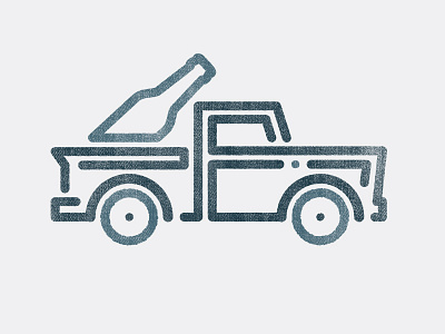 Tailgaters - Version 2 beer icon logo old school tailgate texture truck vintage