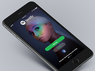 01 of #30daysofdesign! Redesign Spotify's on boarding login music onboarding redesign signup sportify ui ux