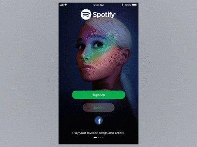 01 of #30daysofdesign! Redesign Spotify's on boarding