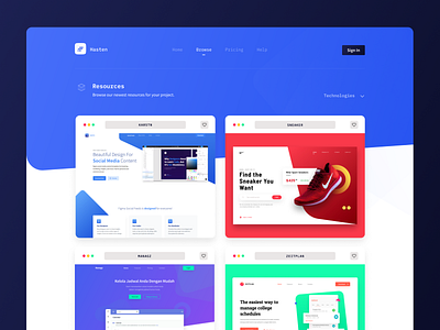 resources page exploration app branding browse design hero illustration landing page ui ui design ux web design