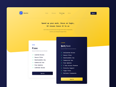 pricing page exploration