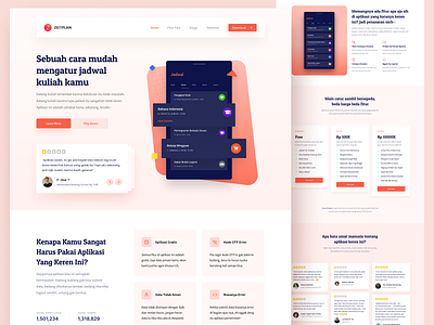 the zeitplan landing page