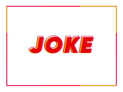 Joke Logo branding colored design fun illustration joke logo poke vector