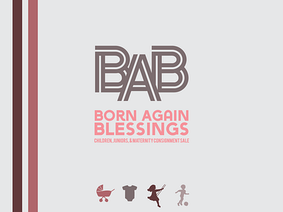 Born Again Blessings Redesign branding color palette design event layout logo print typography