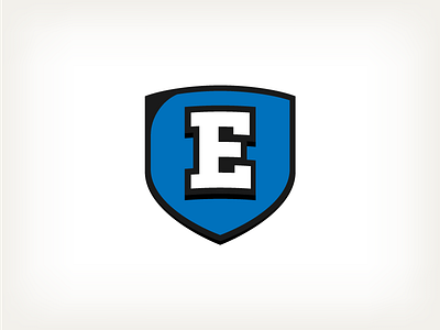 Elite - Small E Shield athletic blue e elite shield strong