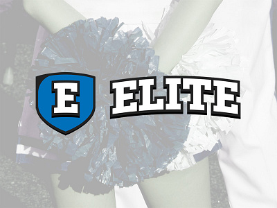 Elite - Final Version athletic blue bold cheerleading e elite shield strong