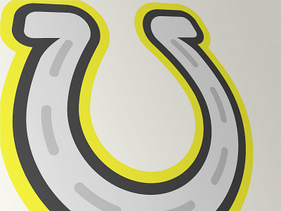 Elite - Individual Gym Teaser brand branding cheer elite horse horseshoe logo mascot yellow