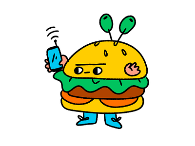 Wi-fi art character characters cool digital doodle fun illustration