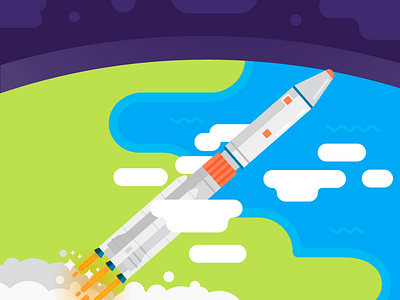 ✨ Rocket✨ app color design game illustration rocket sapce