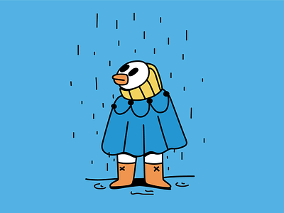 Rainy Day art character characters cool design digital illustration rain