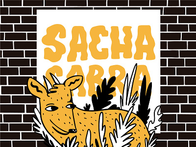 Sachacabra Brewery character design digital illustration