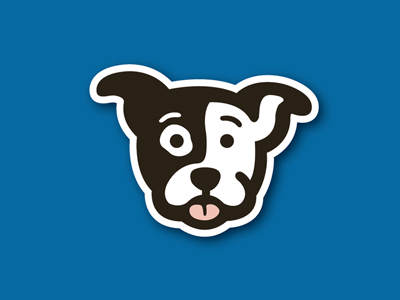 Puppy animal dog icon logo