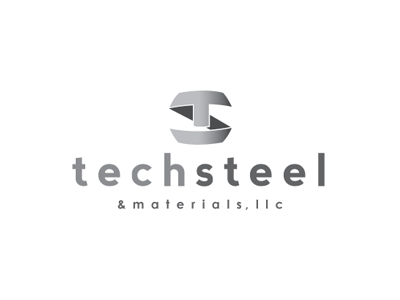 Tech Steel industrial logo