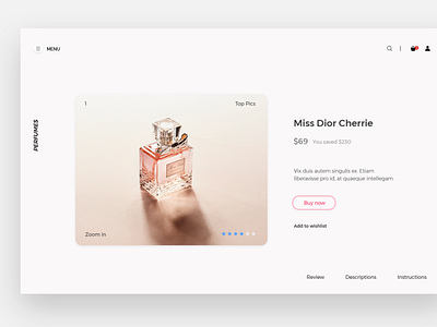 UI design for online shop design desktop interface minimalism online page shop simple user ux web