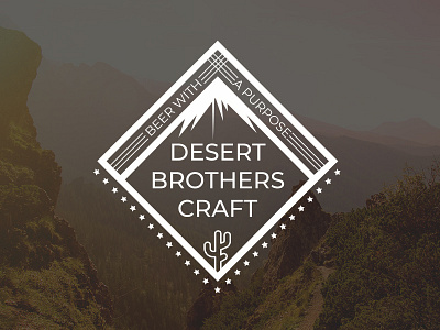 Desert Brothers Craft beer brothers craft desert hipster logo sarahgraphics