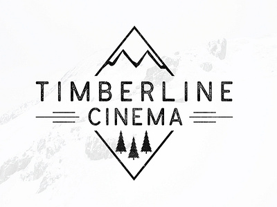Timberline Cinema cinema hipster mountain sarahgraphics timberline tree vintage