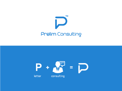 Prelim Consulting Logo branding business concept creative design icon identity logo logos simple