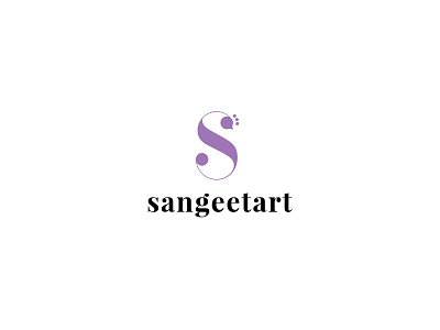 sangeetart art artist design illustration label lavender logo purple typography vector