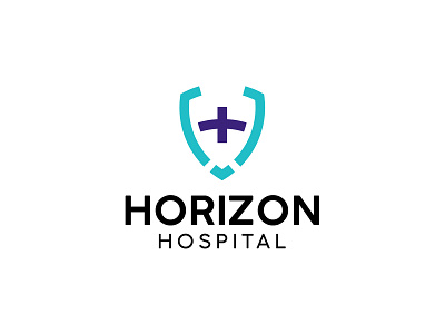 Horizon Hospital Logo branding design horizon hospital logo hospitals logo logo design typography vector
