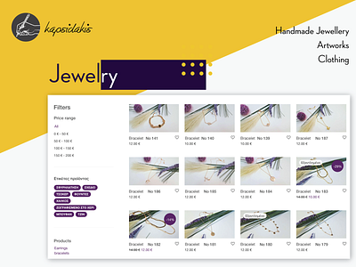 Jewlery eShop agency art design bracelets business creative jewlery minimal woocomerce