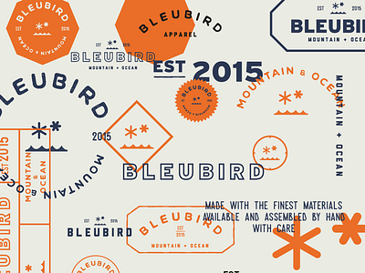 Bleubird Apparel - Brand Development. Work in Progress