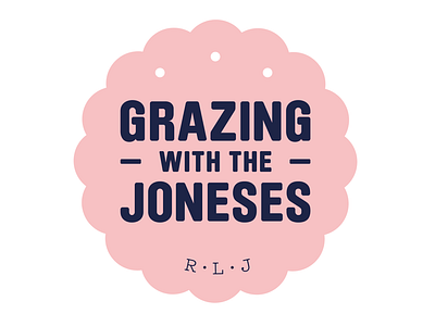 W.I.P. Grazing with the Joneses biscuit brand cracker grazing logo logo design marque symbol type wordmark