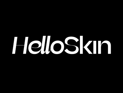 HelloSkin Wordmark brand branding design identity identity design liverpool logo logo design marque skin skin treatment skincare symbol treatment wordmark