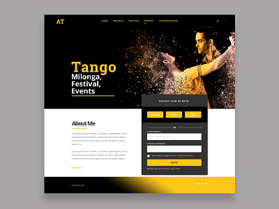 Explore Webdesign Tango landing page tango webapps webdesign