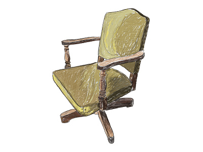 Chair Illustrations for Downtown Woodstock illustration