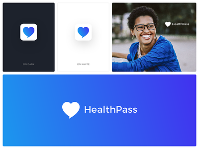 HealthPass Logo branding design graphic design health app identity identity branding logo medical logo visual design