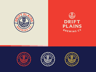 Drift Plains Brewing Co - Logo beer branding brewery graphic design identity logo