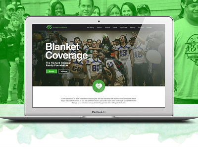 Richard Sherman's Foundation charity digital design foundation nfl nfl athlete professional football player responsive richard sherman uiux visual design web design