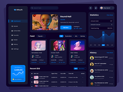 Dashboard - NFT Marketplace