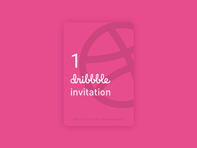 1 dribbble invite! freebie invite invite giveaway