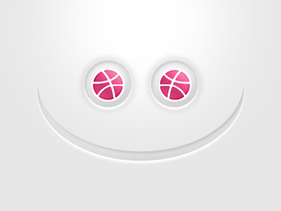 Dribbble Thank You dribbble eyes face ping