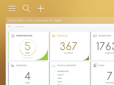 Automotive intranet dashboard V2 | WIP