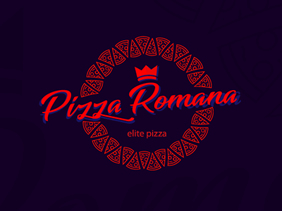 Pizza Romana logo logo pizza