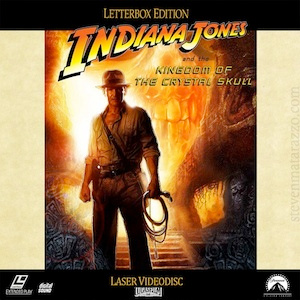 Indy 4 LaserDisc Mock-Up crystal disk indiana indy jones laser laserdisc skull video