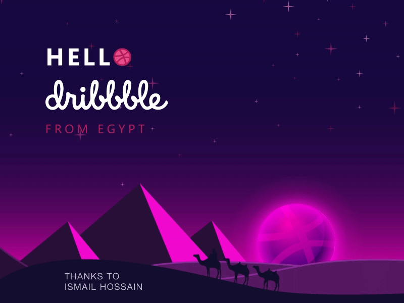 Hello Dribbble animation design first shoot first shot illustration motion vector web
