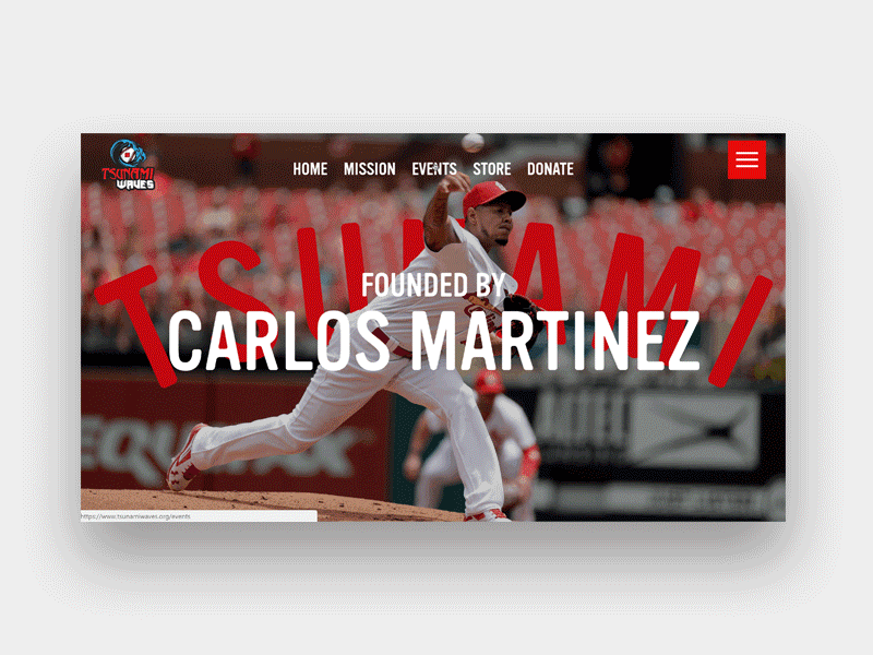 Website Page Transitions animation baseball baseball website foundation non profit page transition sports sports web design transitions ux design web design website design