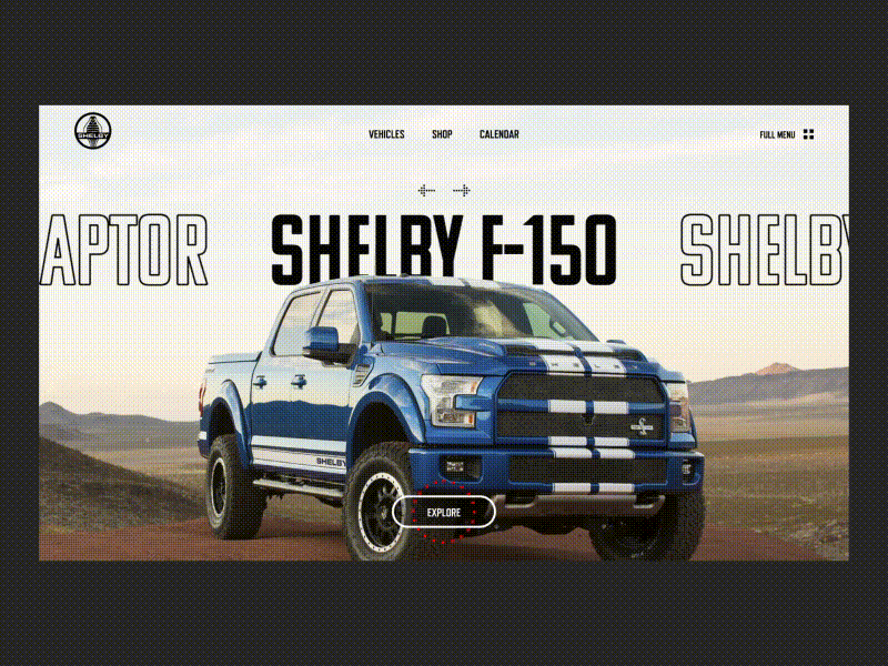 Shelby Website Slider UX Design Concept