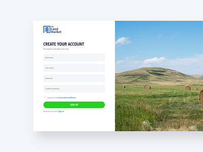 Login / Sign Up Page Design