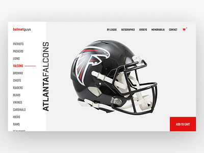 Football Helmet Store Web Design