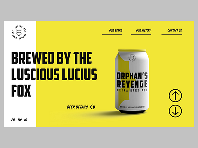 Brewery Slider Animation animation batman beer branding brewery carousel comic book dccomics landing page marvel slider transition ux ux design web design website design